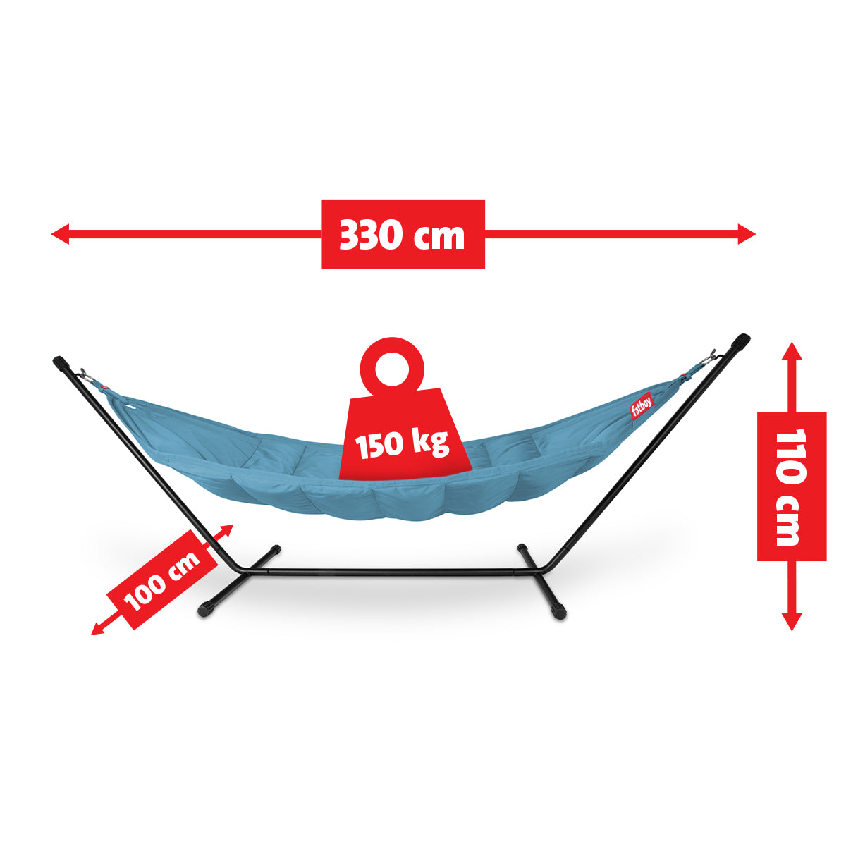 Jeans light blue incl. rack black