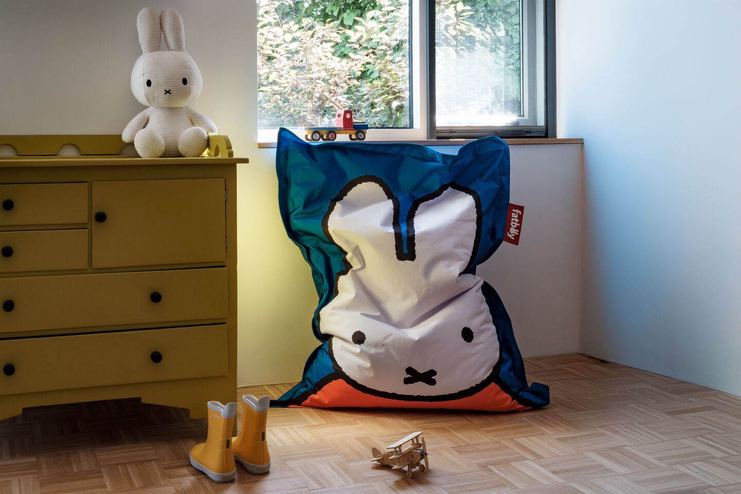 fatboy junior x miffy blue ambiance