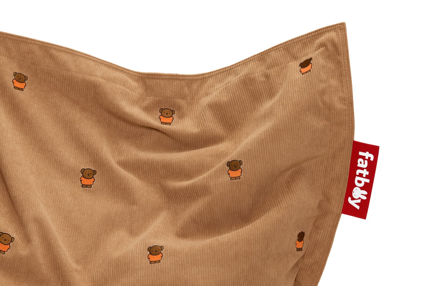fatboy original slim cord x boris teddy bear closeup