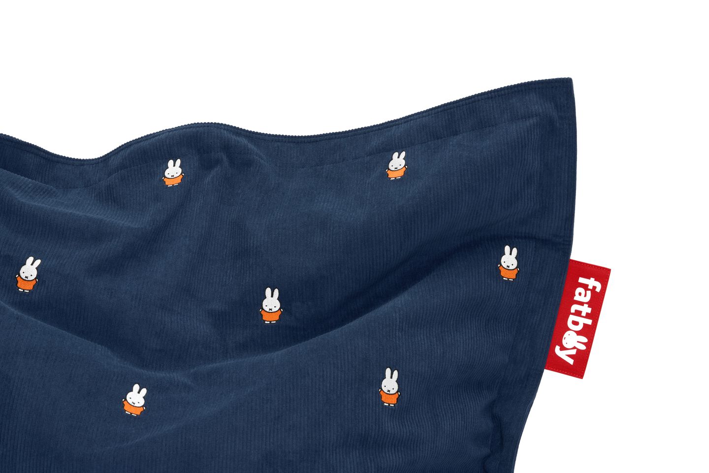 fatboy original slim cord x miffy deep blue closeup