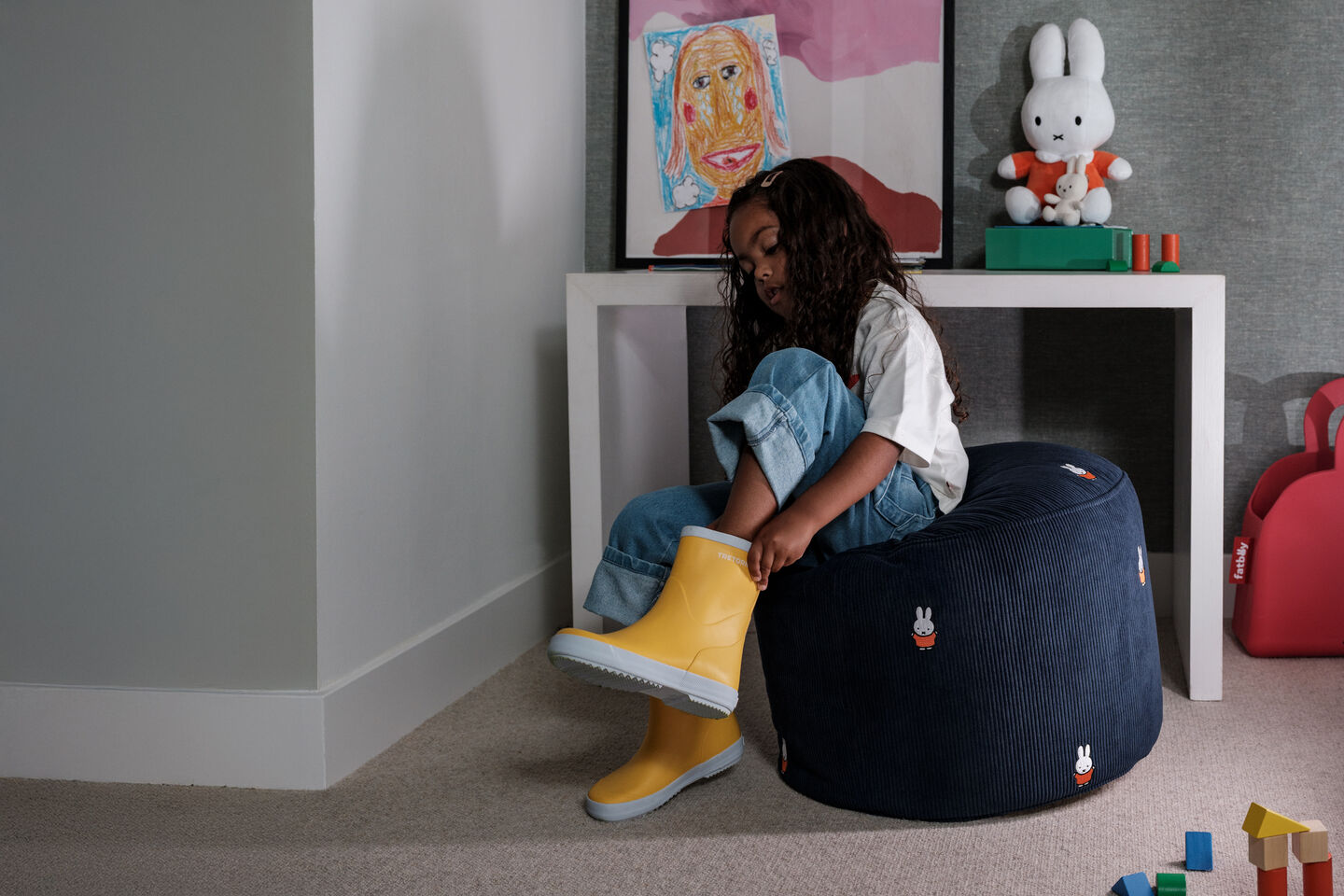 Point Recycled Cord x Miffy Deep Blue