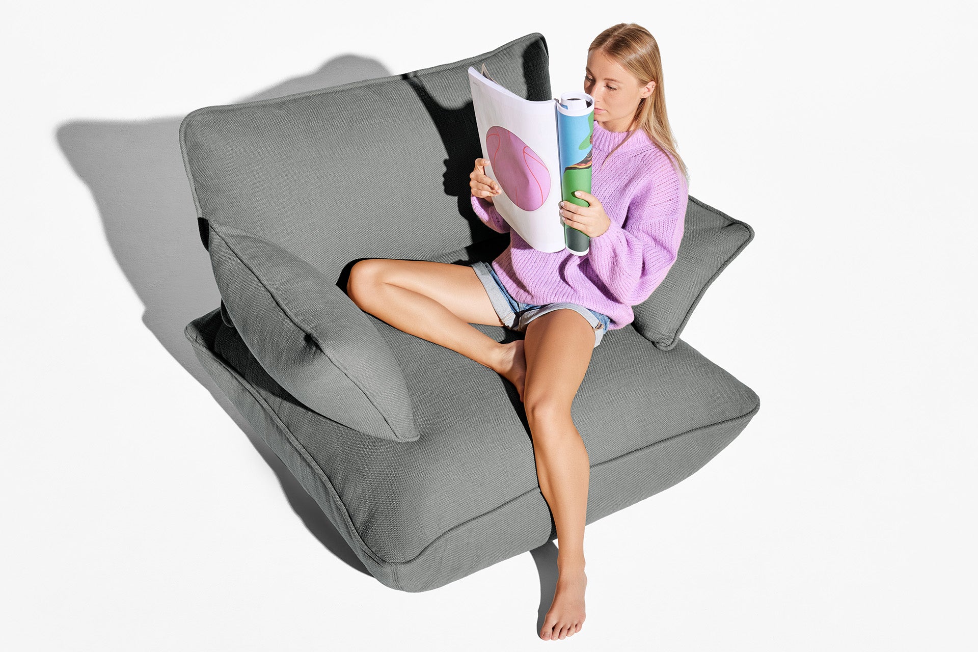 fatboy sumo sofa loveseat mousegrey