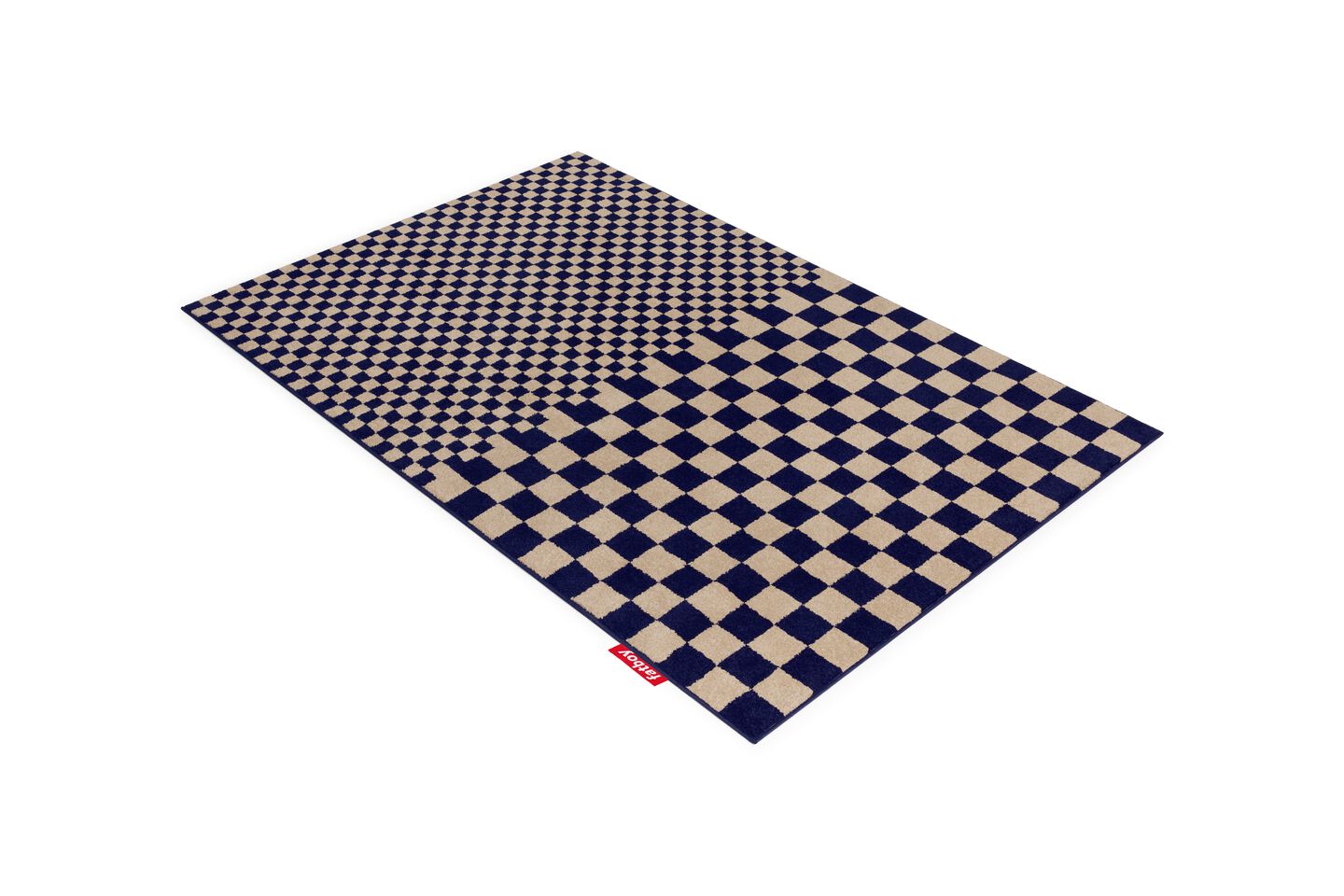 Squre affair blue-beige