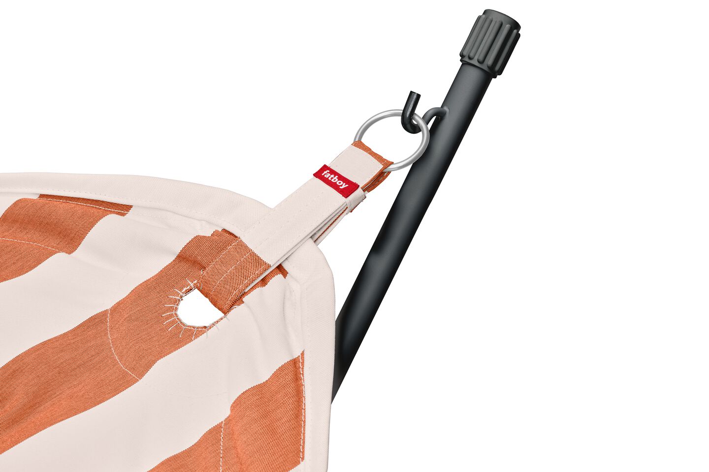 fatboy headdemock superb stripe orange creme incl rack black closeup