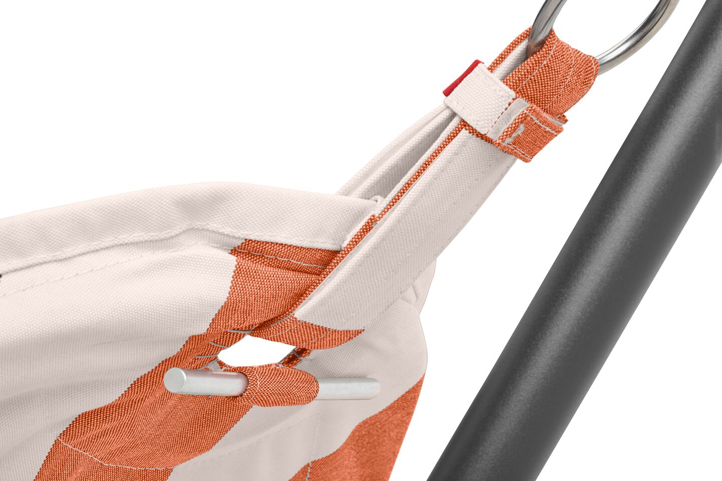 fatboy headdemock superb stripe orange creme incl rack black closeup